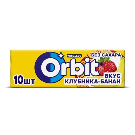 Жевательная резинка Orbit Клубника-банан (30 штук по 13.6 г)