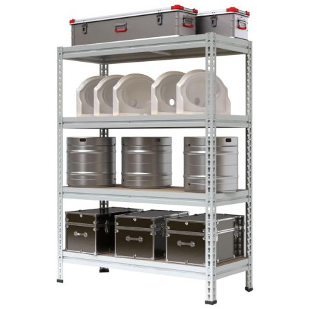 Стеллаж металлический МС-Т 15514-2.0 (4 полки, 1550x535x2000 мм)