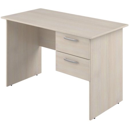 Стол для учителя Комус Мебель с подвесной тумбой (дуб шамони светлый,  1200х600х760 мм)