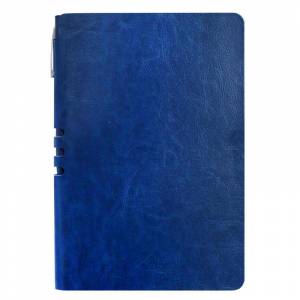 Бизнес-тетрадь Attache Light Book A5 112 листов темно-синяя в линейку на сшивке (140x202 мм)