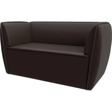 Диван двухместный Horeca Бергамо коричневый экокожа