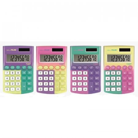 Калькулятор карманный Milan Sunset 8-разрядный в ассортименте
