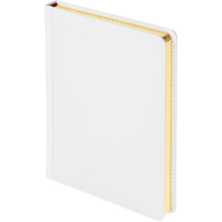 Ежедневник недатированный Attache Sidney Nebraska искусственная кожа А5  136 листов белый (золотистый обрез, 145x205 мм)