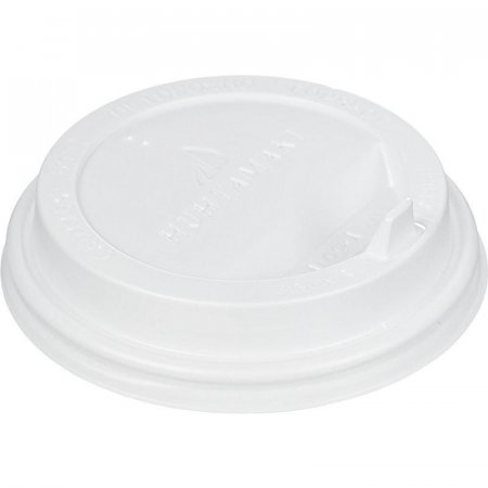 Крышка для стакана 90 мм пластиковая белая с клапаном 100 штук в упаковке Huhtamaki