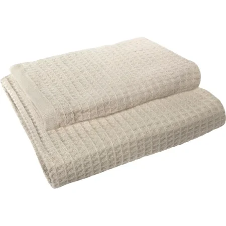 Набор полотенец вафельных 50x80 см/70x130 см 290 г/кв.м голубой (2  штуки)