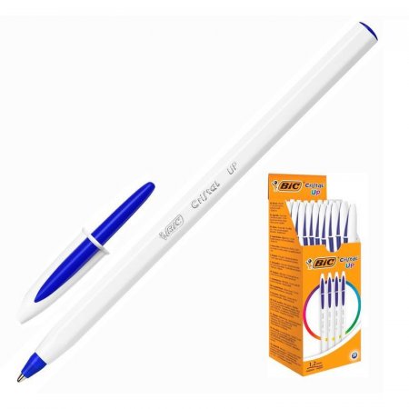 Ручка шариковая неавтоматическая масляная BIC Cristal синяя (толщина линии 0.35 мм)