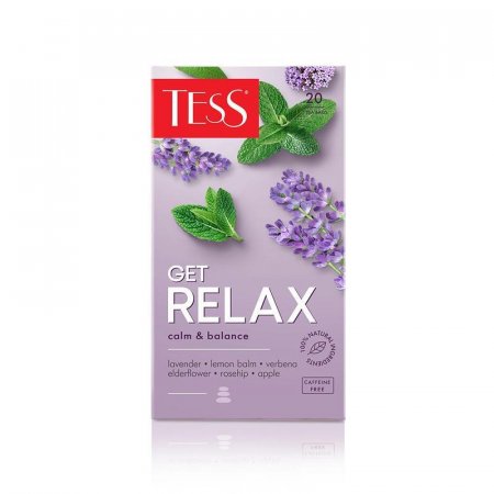 Чай Tess Get Relax calm&balance травяной 20 пакетиков