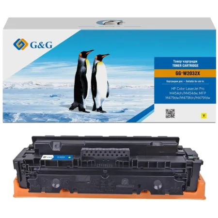 Картридж лазерный G&G 415X GG-W2032X/W2032X для HP желтый  совместимый повышенной емкости