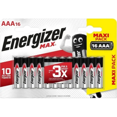 Батарейка AAA мизинчиковая Energizer E301433302 (16 штук в упаковке)