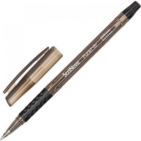 Ручка шариковая неавтоматическая ScriNova Punkt В черная (толщина линии  0.4 мм)