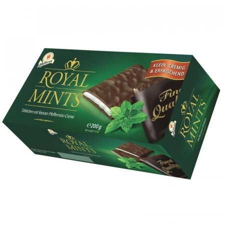 Шоколад Halloren Royal Mints с мятной начинкой 200 г