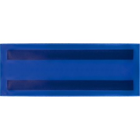 Карман для маркировки магнитный горизонтальный синий 210 x 74 мм (10  штук в упаковке)