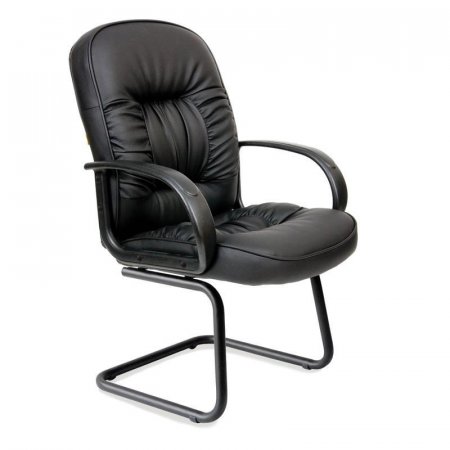 Конференц-кресло Chairman 416 V черное (экокожа, металл черный)