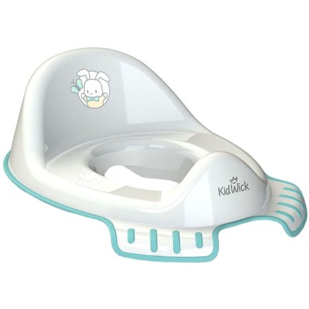 Накладка на унитаз Kidwick Флиппер (белый/бирюзовый, 280х420х150 мм)