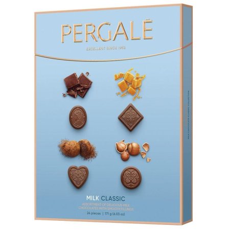 Шоколадные конфеты Pergale Happy Holidays Ассорти из молочного шоколада  171 г