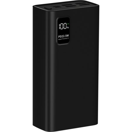 Внешний аккумулятор (power bank) Pero  PB07 30000 мАч черный  (4673759570122)