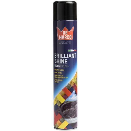 Полироль для пластика Re Marco Brilliant Shine Французский парфюм 750 мл