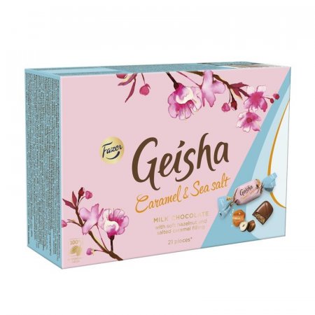 Шоколадные конфеты Geisha тертый орех/ирис/морская соль 150 г