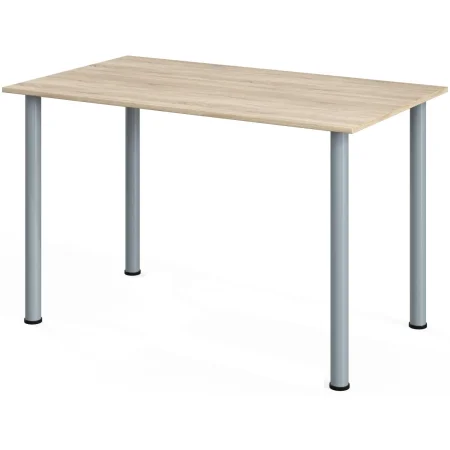 Стол обеденный МДС с заглушками на опорах (дуб сонома/серый,  1200х700х760 мм)