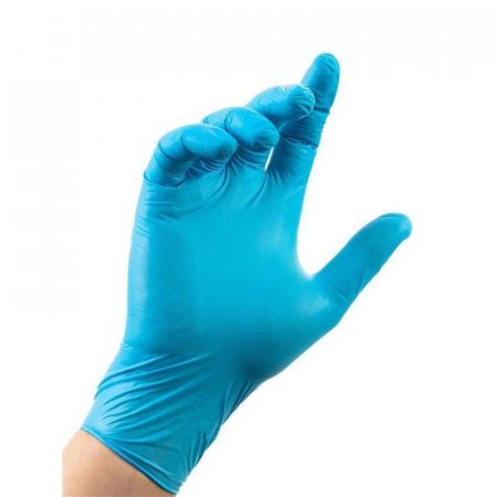 Перчатки одноразовые нитрил/винил неопудренные синие (размер XL, 100  штук/50 пар в упаковке)