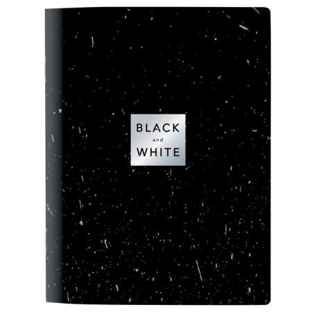 Тетрадь общая Attache Selection Квадрат ВW А5 48 листов в клетку на  скрепке