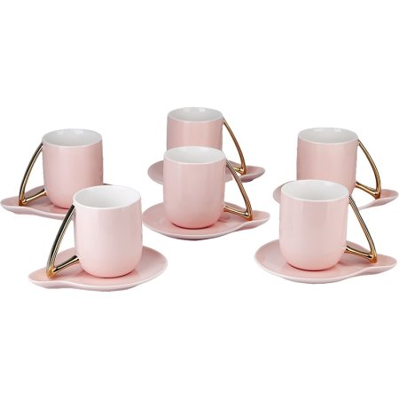 Набор чайный Nouvelle Home 5th Avenue Pink на 6 персон фарфор (12  предметов)