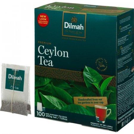 Чай Dilmah Цейлонский черный 100 пакетиков