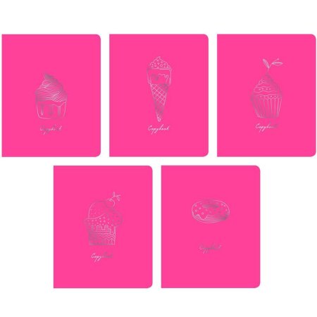 Тетрадь общая Канц-Эксмо Total Pink Sweet А5 48 листов в клетку на  скрепке (обложка в ассортименте)
