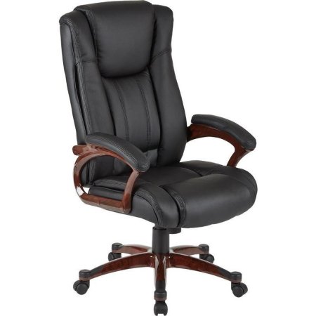 Кресло для руководителя Easy Chair 632 TR черное (рециклированная кожа, пластик)