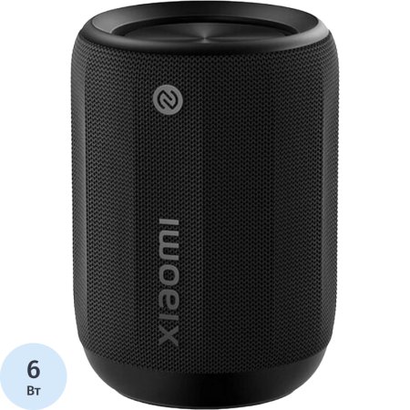 Акустическая система Xiaomi Bluetooth Speaker Mini чёрная с микрофоном и  подсветкой (QBH4274GL)