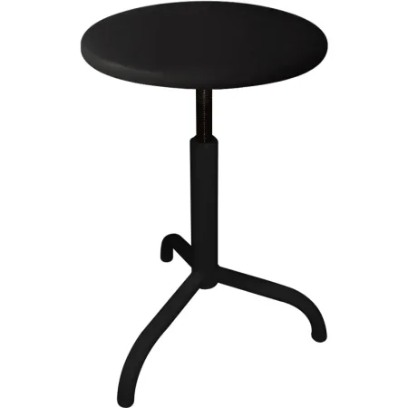 Табурет медицинский винтовой М92 черный (искусственная кожа)