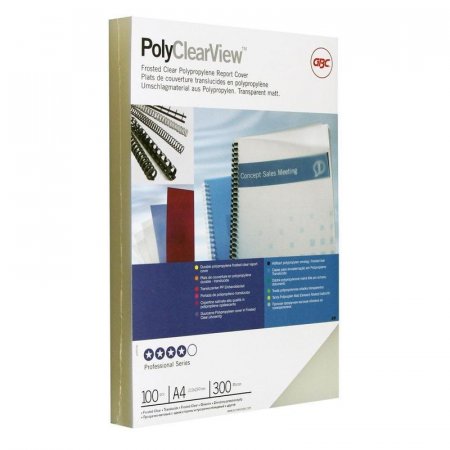 Обложки для переплета пластиковые GBC А4 полупрозрачные