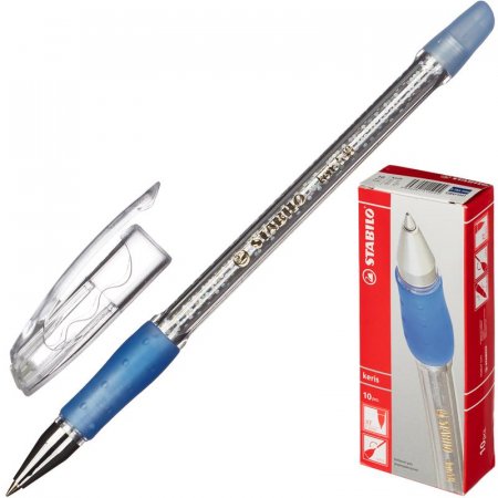 Ручка шариковая Stabilo Keris XF 538/41 синяя (толщина линии 0.3 мм)