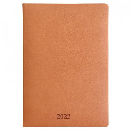 Ежедневник датированный 2022 год Infolio Vienna искусственная кожа А5 176 листов коричневый