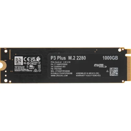 SSD накопитель Crucial CT1000P3PSSD8 1 ТБ SSD накопитель Crucial CT1000P3PSSD8 1 ТБ