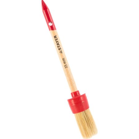 Кисть малярная круглая Stayer Master из натуральной щетины 35 мм  (0141-35)