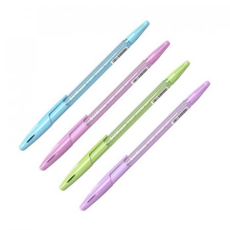 Ручка шариковая неавтоматическая ErichKrause R-301 Spring Stick синяя  (толщина линии 0.35 мм)