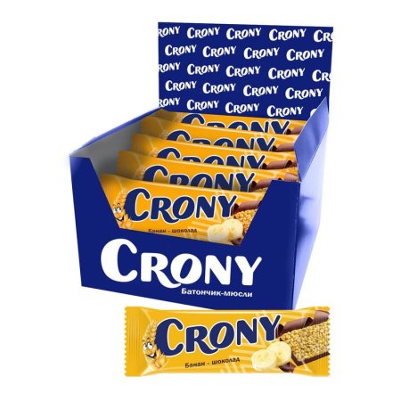 Батончики мюсли Crony Банан и шоколад (12 штук по 50 г)