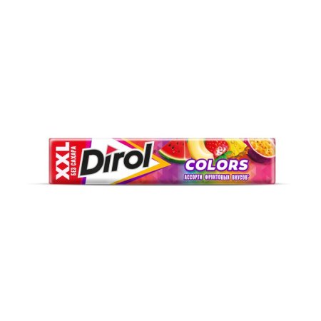 Жевательная резинка Dirol Colors XXL ассорти (18 штук по 19 г)