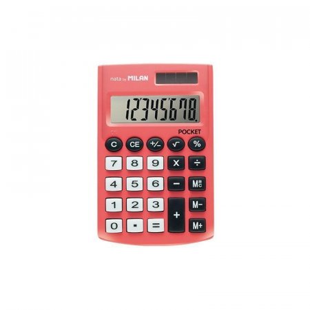 Калькулятор карманный Milan 150908KBL 8-разрядный розовый