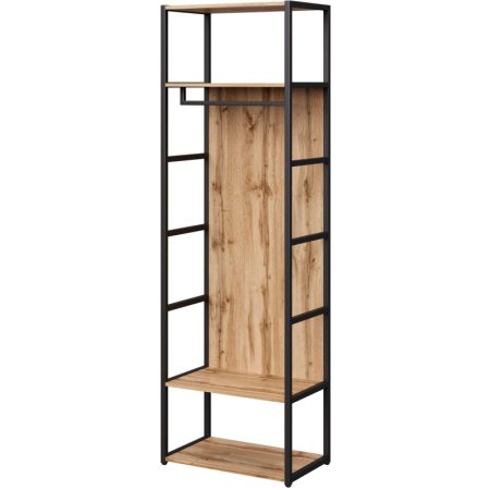 Шкаф Easy to lead K-Loft 241H028 дуб натуральный/чёрный 670х400х2105 мм