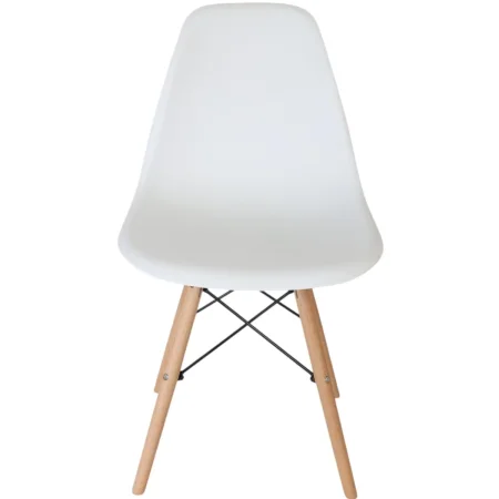 Стул обеденный Комус Мебель Fjord  белый (пластик, дерево/металл)