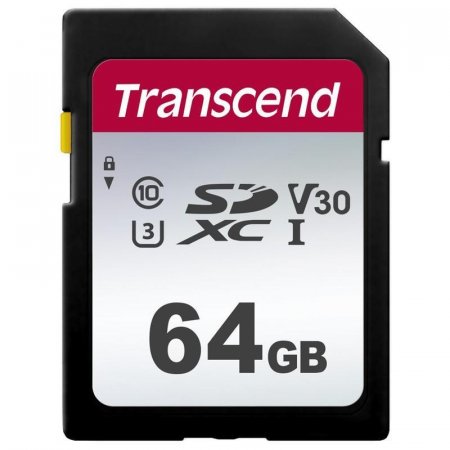 Карта памяти Transcend SDXC 64 Gb Class 3 (U3) (TS64GSDC300S)