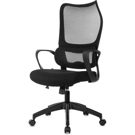 Кресло для руководителя Бюрократ SIGMA 2 чёрное (сетка/ткань, пластик)
