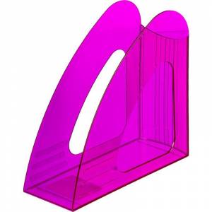 Вертикальный накопитель Attache Bright Colours прозрачный фиолетовый ширина 90 мм