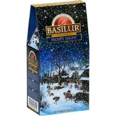 Чай подарочный Basilur Праздничная коллекция Морозная ночь листовой  черный 100 г