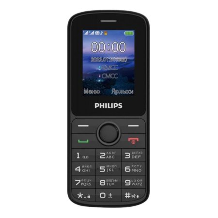 Мобильный телефон Philips Xenium E2101 черный (CTE2101BK/00)