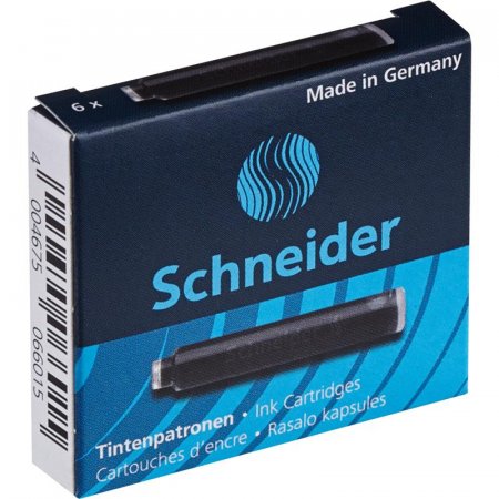 Чернила в патронах Schneider черные (6 штук в упаковке)