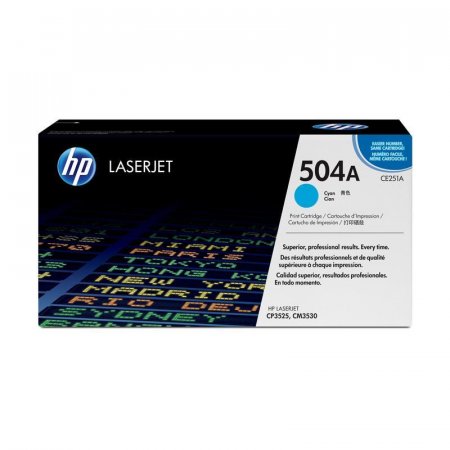Картридж HP 504A CE251A голубой