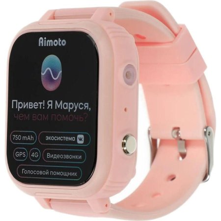 Смарт-часы Aimoto IQ 4G розовые (8108801)